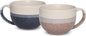 Ceramic Large Coffee Mug Set of 2, 23 Oz, Jumbo Mug Soup Bowls by Bosmarlin