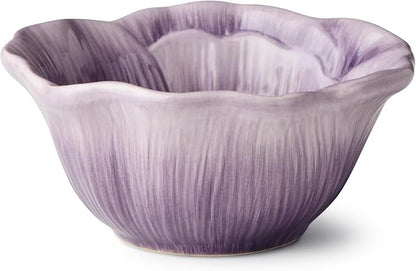 Wildflowers 3‑D Ceramic ICE CREAM/DESSERT BPWLS, sculpted floral bowls - Image 3