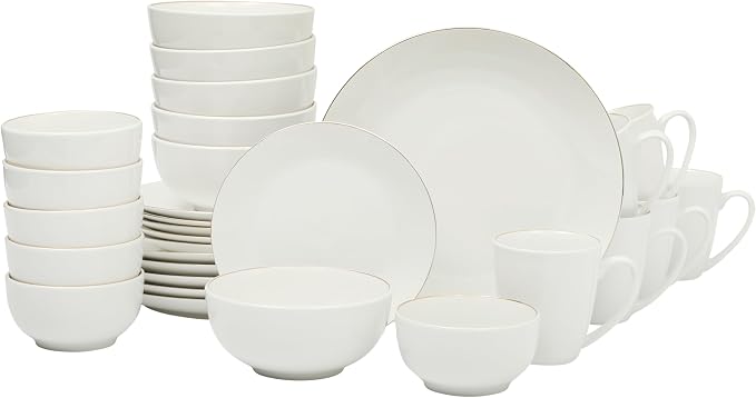 Gibson Home Ogalla 30 Piece Plates, & Mugs Dinnerware Set by GibsonHomewares