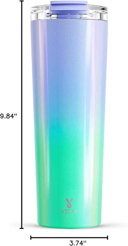Meoky 30 oz Insulated Travel Coffee Mug: Leak Proof Lid, Fairyland | Stainless - Image 9