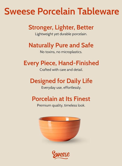 Sweese 10 Oz Ceramic Ice Cream Bowls, Soup Bowls, Dishwasher Microwave Safe - Image 7