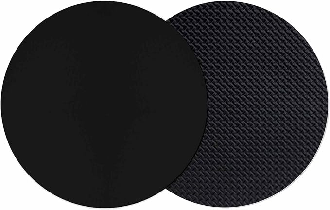 Black Coasters Set of 2, Solid Color Farmhouse Black Soft Absorbent Coasters by PIEPLE