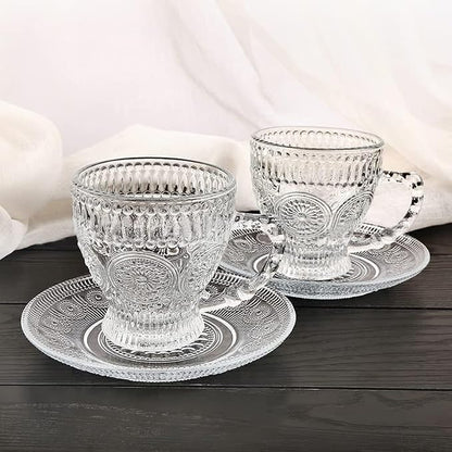 cosnou Vintage Glass Tea Cups - Image 5