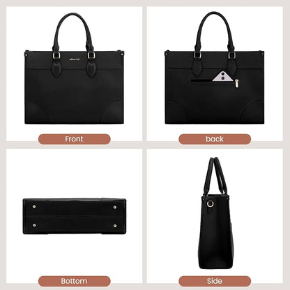 LOVEVOOK Laptop Bag for Women 15.6 lnch, Waterproof Laptops Tote Bags for Womens - Image 7
