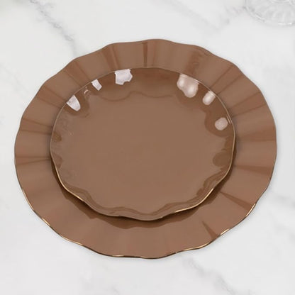 Efavormart 10 Pack Hard Plastic Dessert Plates by efavormart