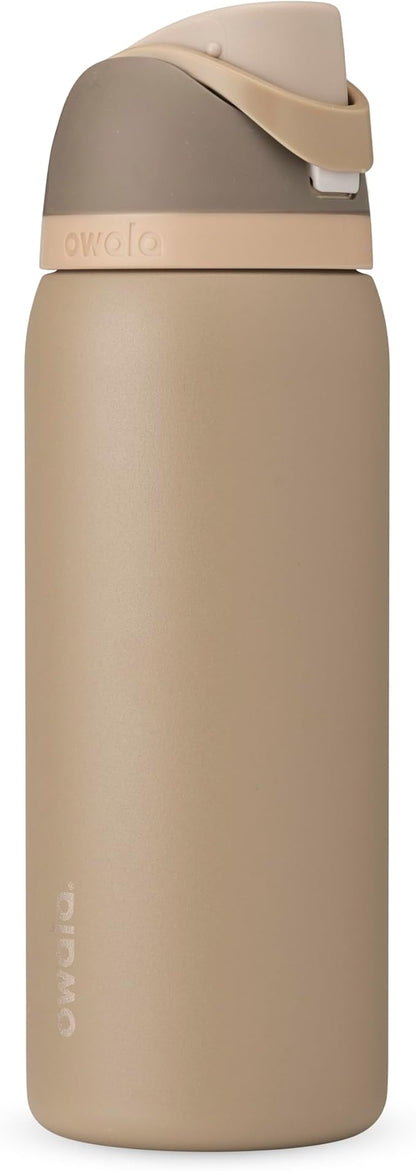 Owala FreeSip Stainless Steel Water Bottle 32 oz Down To Earth by Unknown