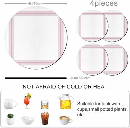 Modern Minimalist Styles Coasters Set of 4 Absorbent Coasters - Image 3