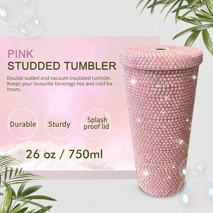 26oz Bling Rhinestone Tumbler - Image 2
