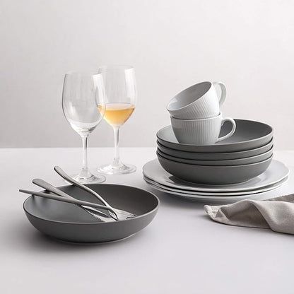 Y YHY Pasta Bowls Set of 6, Large Salad Serving Bowls, Porcelain Soup Bowls 30 - Image 5
