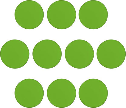 10 Round Foam Bud Coasters Pack, 4 inch - PU Foam, Party Favor - Lime Green