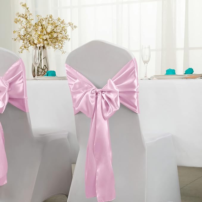 Horbaunal 2 Pack Light Pink Satin Table Runner 12 x 108 Inch | Smooth Table - Image 3