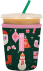 Sok It JavaSok Iced Coffee & Cold Soda Insulated Neoprene Cup Sleeve (Tis the Season, Small: 16-20oz)