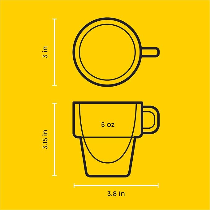 JoyJolt Stoiva Double Wall Insulated Espresso Glass Cups – 5 oz. Shot Cup - Image 2