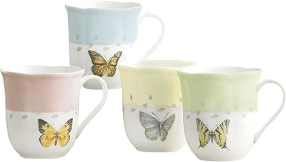 Lenox Butterfly Meadow Colors Porcelain Mug Set by Lenox