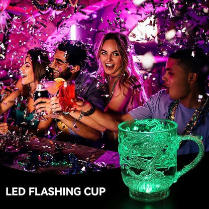 Flash Light Up Cups Glowing LED Beer Wine Whisky Liquor Crystal Glasses Tumbler - Image 7