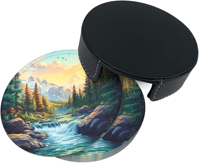 Mountains Nature Scenery Coasters - Image 9