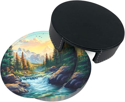 Mountains Nature Scenery Coasters - Image 9