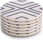 LIFVER Coasters for Drinks, Absorbent Coaster Set of 6 by LIFVER
