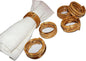 Bamboo Napkin Rings, Napkin Ring Set of 6, Handmade Natural Napkin Holder Ring by JUSTEMI