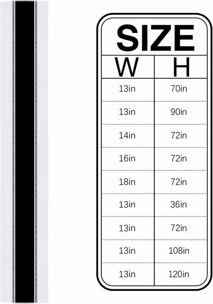 Black and White Stripes Table Runners, Farmhouse Table Runner Dresser Scarves - Image 6
