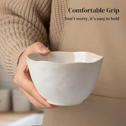DOWAN 22 oz Cereal Bowls, Deep Ceramic Bowls - Image 6