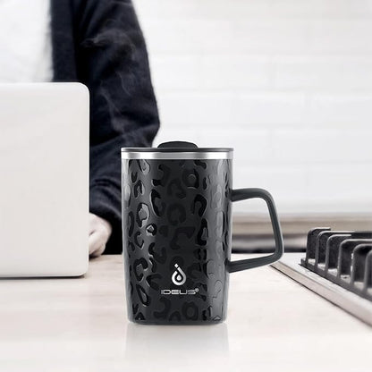 Ideus 16 oz Insulated Stainless Steel Coffee Mug - Image 7