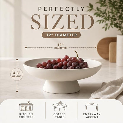 12" Concrete Extra Large Fruit bowl - Image 3