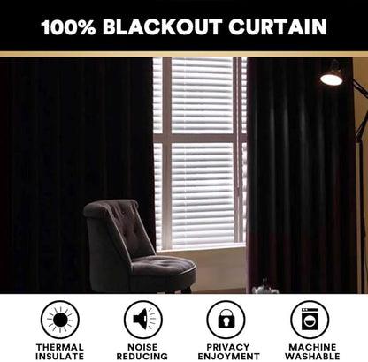 PrinceDeco 100% Blackout Curtains Black Out Curtains for Sliding Glass Doors Extra Wide Blackout Curtains Folding Door Curtain Sliding Glass Door Curtain, W100 X L96 Inch，Ivory