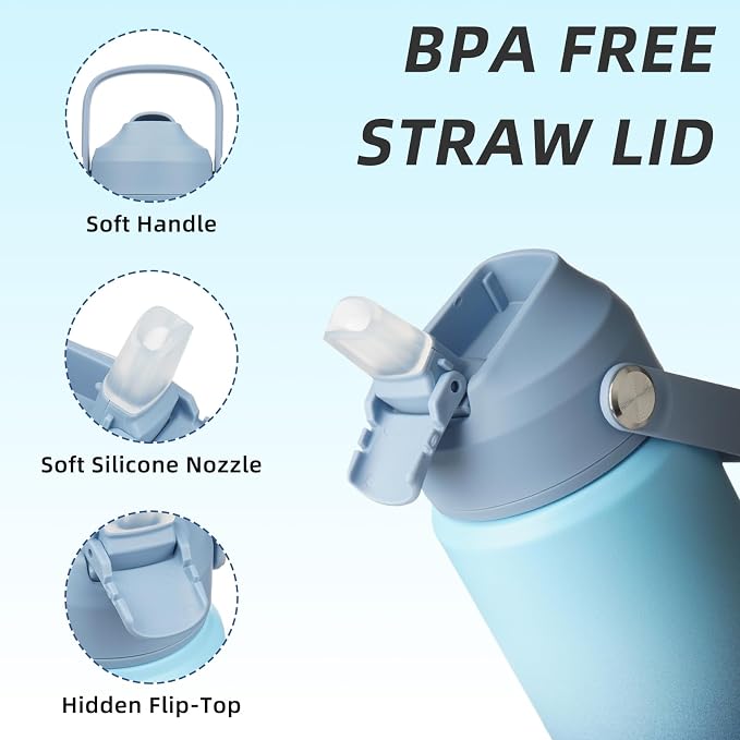 BJPKPK 18oz Insulated Water Bottle, Stainless Steel Bottle - Image 2