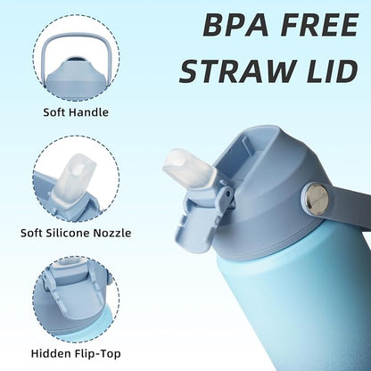 BJPKPK 18oz Insulated Water Bottle, Stainless Steel Bottle - Image 2
