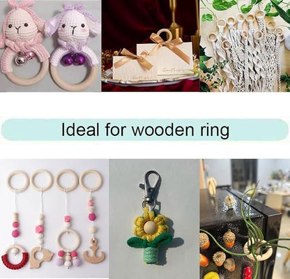 Napkin Rings, Wood Napkin Rings Napkin Holders Buckles - Image 4