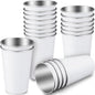 Mimorou 20 Pack 16 oz Stainless Steel Pint Cups Metal Cups Unbreakable Drinking by Mimorou