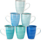 vancasso Bonita 16 Oz Large Coffee Mugs Set of 6, Ceramic Coffee Cups by vancasso