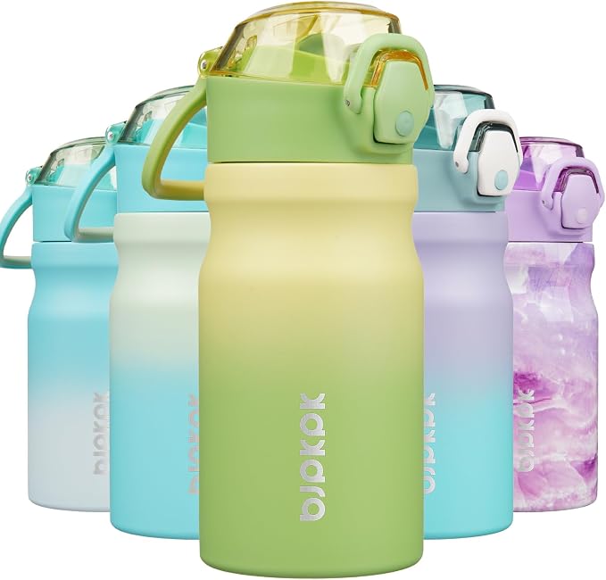 BJPKPK 14 oz Insulated Water Bottle, Stainless Steel Flask | Leak Proof Locking by BJPKPK