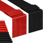 Red and Black Satin Table Runners 10 Pack 12x108 inch Silk Smooth Fabric | by B-COOL
