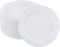 50 PCS Silver and White Plastic Plates for 50 Guests,10.25inch Silver Rimmed White Disposable Plastic Plates for Wedding,Party,Birthday,Smooth Edge & Heavy Duty Dinner Plate