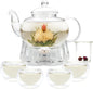 Glass Teapot Set, 34OZ/1000ML Glass Tea Kettle by GURUDAR