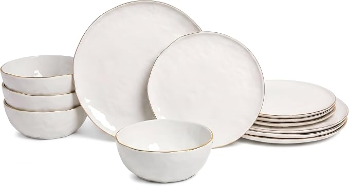 Sango 12-Piece Lightweight Porcelain Dinnerware Set by Sango