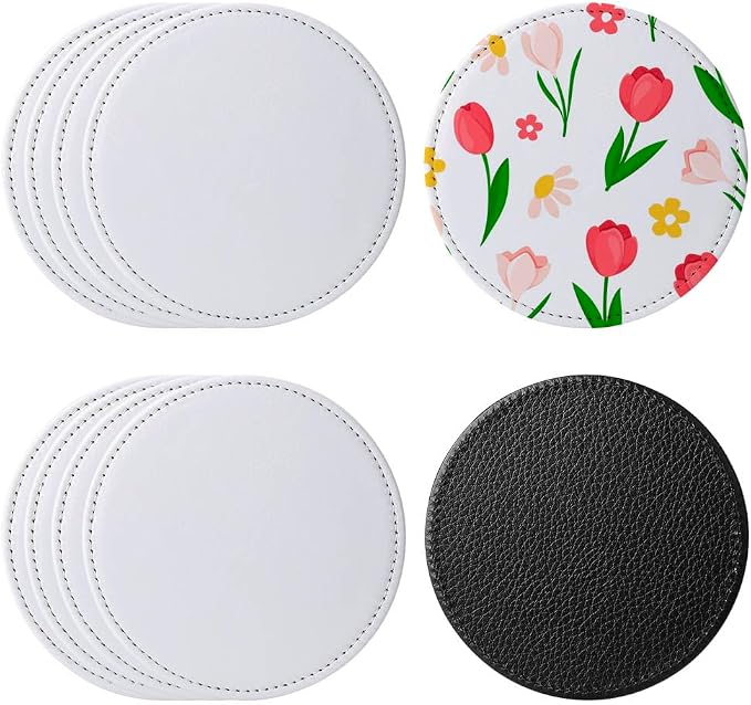 10 Pcs Sublimation Coasters Blanks by Unknown