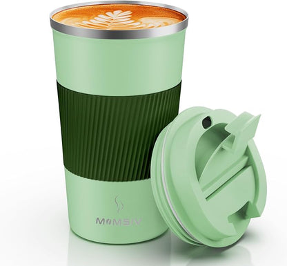 MOMSIV 17oz Travel Coffee Mug, Insulated Coffee Cup by MOMSIV