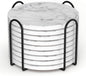 Billbotk 9 Pieces Ceramic Coasters for Drinks with Holder, Absorbent Drink Coasters for Coffee Table, Marble Style Coasters Wooden Table, Suitable for Kinds of Cups, 4 Inches