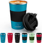 MMOMSIV 12oz Travel Coffee Mug, Insulated Coffee Cup by MOMSIV