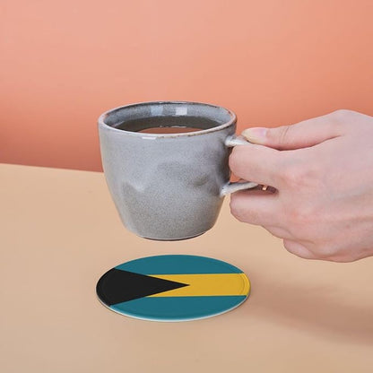 6 Pack Bahamas Flag Leather Coaster - Image 7