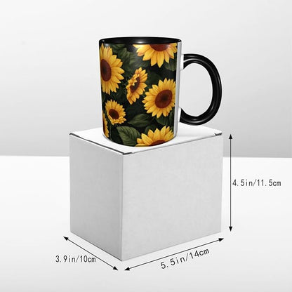 Yrebyou Sunflower Coffee Mug 11oz Ceramic Cup - Image 5
