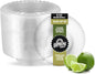 Clear Disposable Plastic Bowls [Pack of 120 | 5 Oz Bowls] Microwave Safe Disposable Bowls- Sturdy Rimmed Soup/Salad/Dessert/Ice Cream Bowls For Weddings, Parties, Kitchen Use