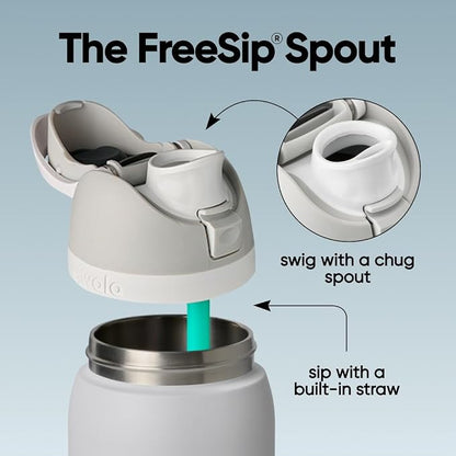 Owala FreeSip Stainless Steel Water Bottle 32 oz Denim - Image 2