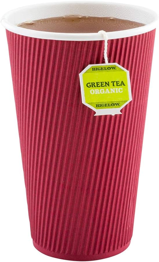 Restaurantware Ripple Wall Coffee Cups 500 Count 16 Ounce Insulated Crimson - Image 10