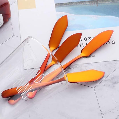 Buyer Star Cheese Butter Knife, Stainless Steel 18/10 6" Mini Desert Knives - Image 2