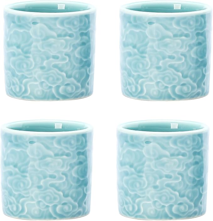 Ceramic Espresso Cups Set of 2 or 4-3oz Demitasse Cups by DicmracyCeramiccups