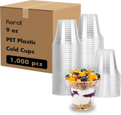 Karat 9oz Plastic Cups, and More by Karat